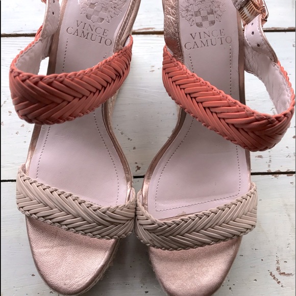 Vince Camuto wedge braided sandals. - Picture 2 of 13